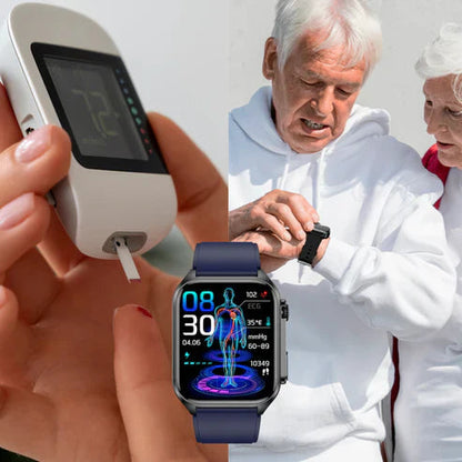 GlucoWatch™ Reloj Inteligente para Medir Azúcar en la Sangre + 7 Manillas Regalo 🎁