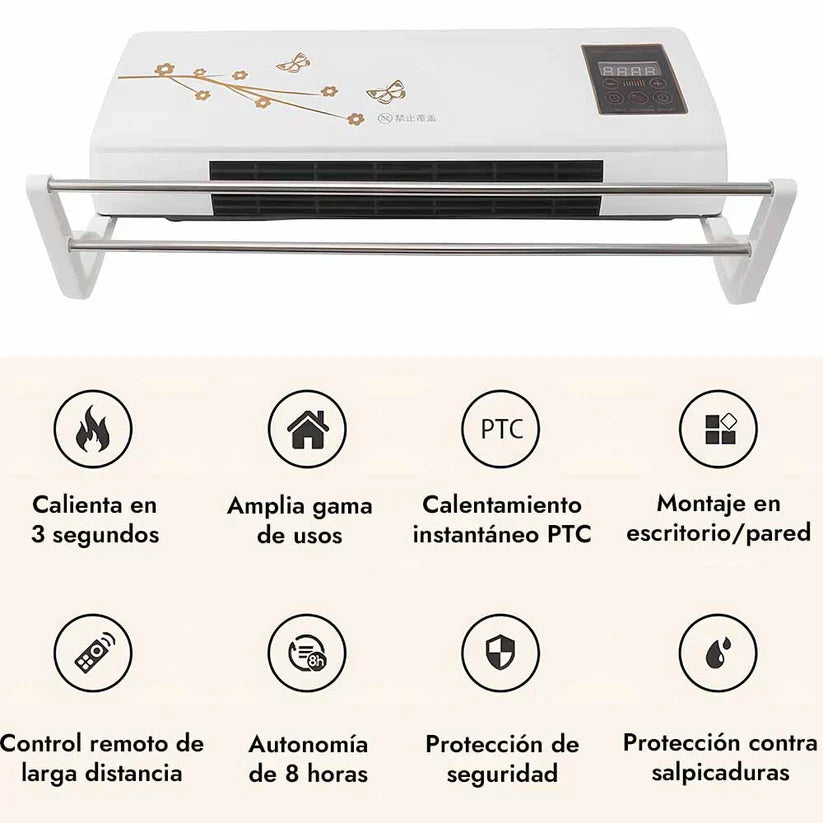 Aire Acondicionado Portátil 2 en 1 Calor y Frio - Bajo consumo y Máxima Potencia