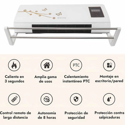 Aire Acondicionado Portátil 2 en 1 Calor y Frio - Bajo consumo y Máxima Potencia